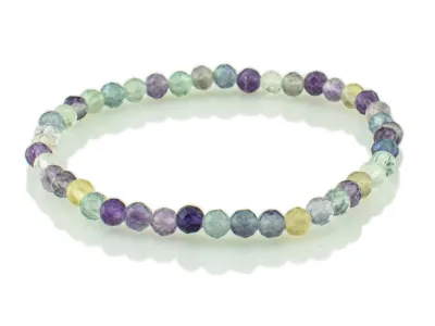 Armband aus buntem Fluorit