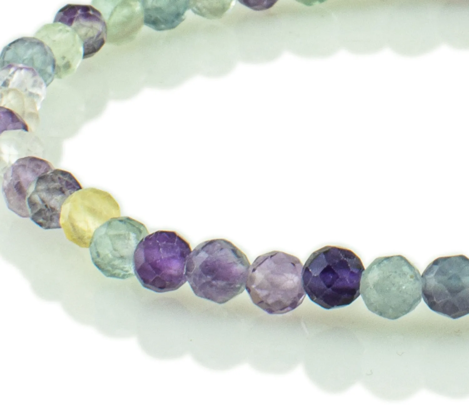 Armband aus buntem Fluorit