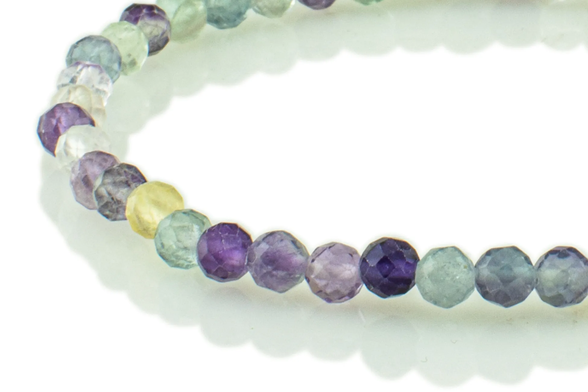 Armband aus buntem Fluorit