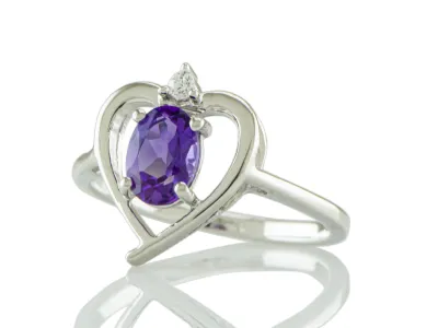 Ring mit Amethyst