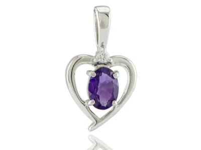 Silberanhänger mit Amethyst