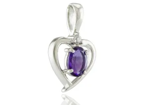 Silberanhänger mit Amethyst