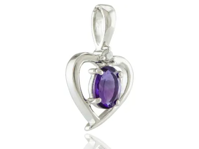 Silberanhänger mit Amethyst