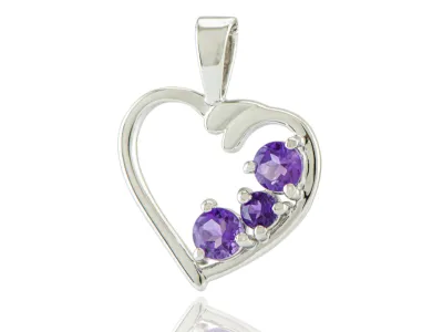 Silberanhänger mit Amethyst