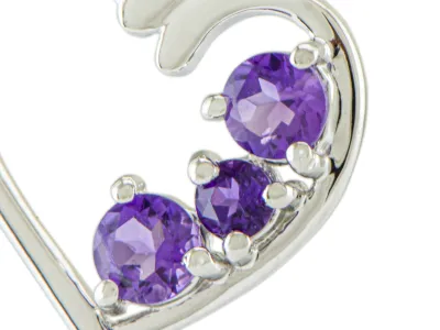 Silberanhänger mit Amethyst