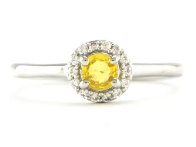Ring mit Gelbem Saphir
