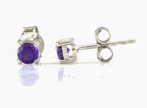 Silberohrringe mit Amethyst