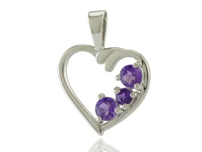 Silberanhänger mit Amethyst