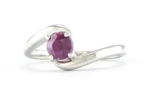 Silberring mit Rubin