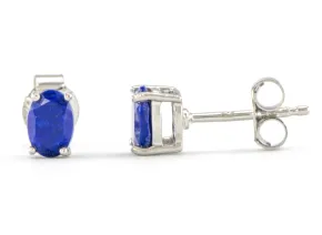 Silberohrringe mit Lapislazuli