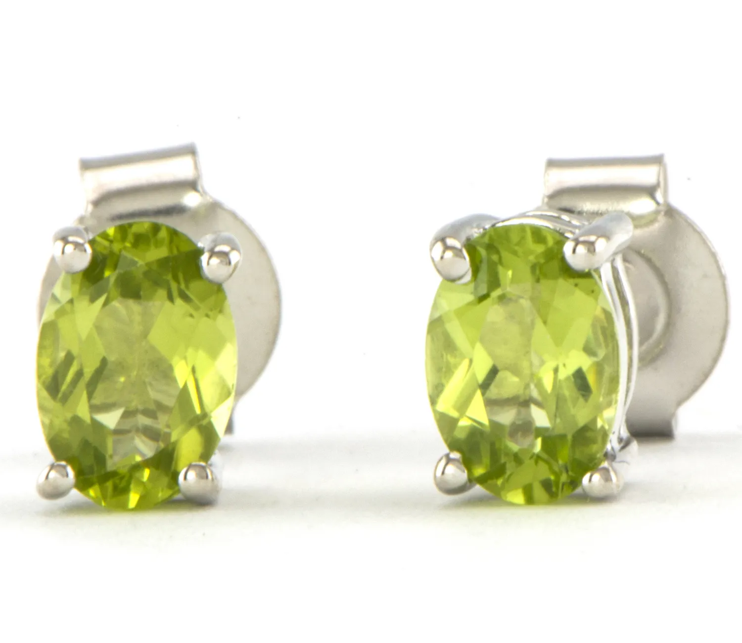 Silberohrstecker mit Peridot