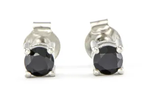 Silberohrringe mit Onyx