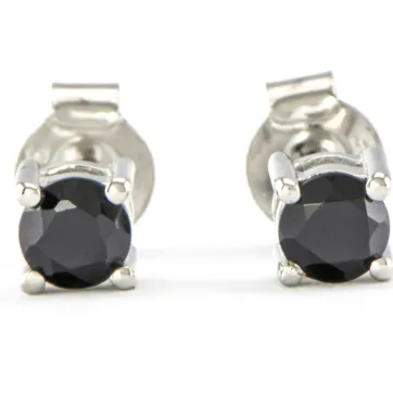 Silberohrringe mit Onyx