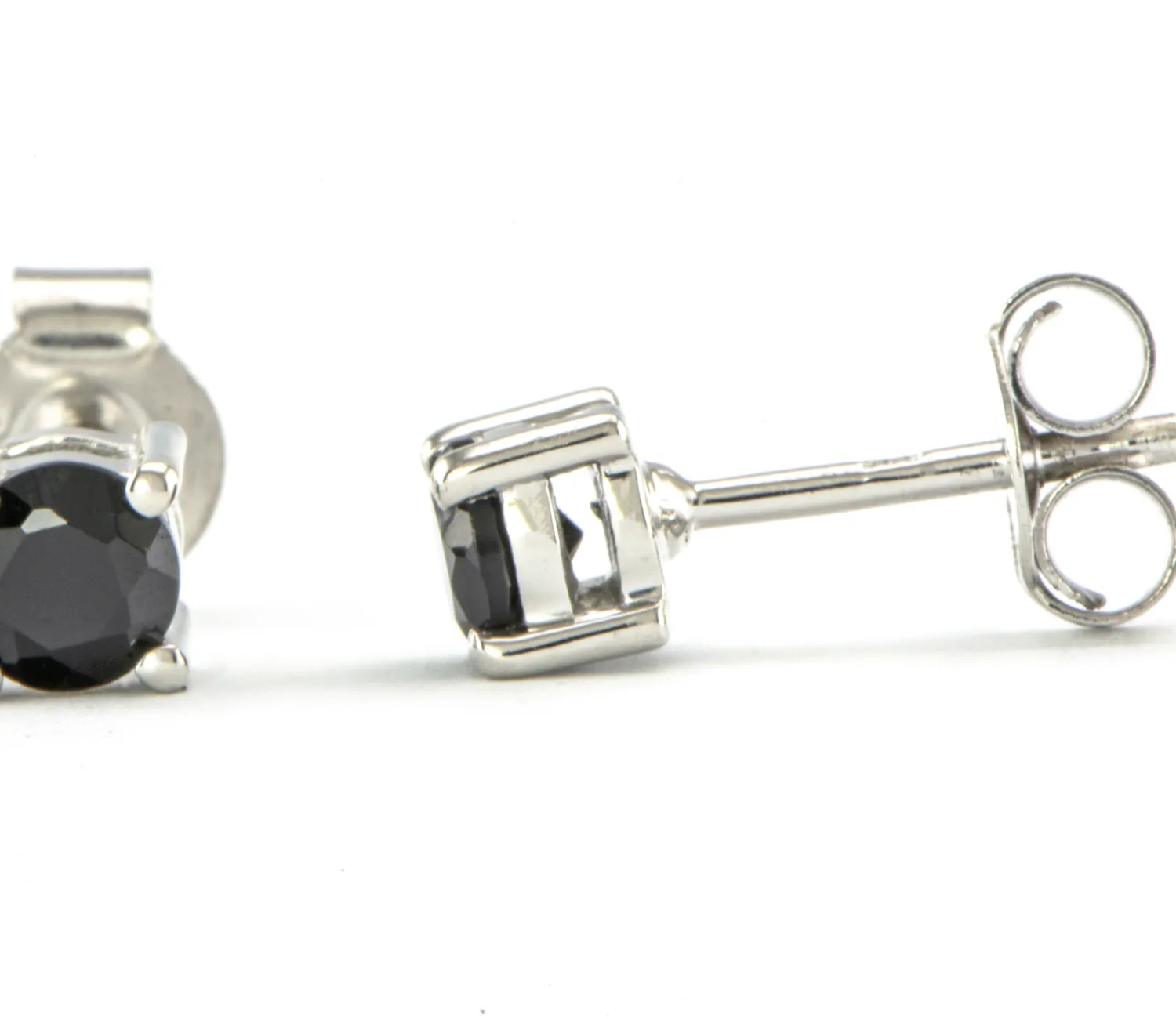 Silberohrringe mit Onyx