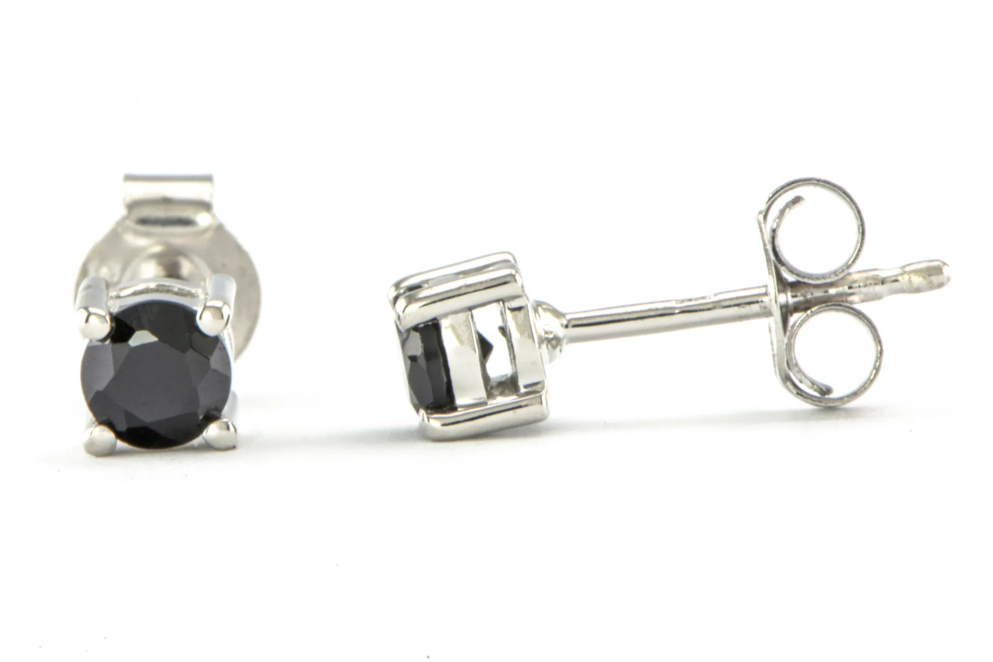 Silberohrringe mit Onyx