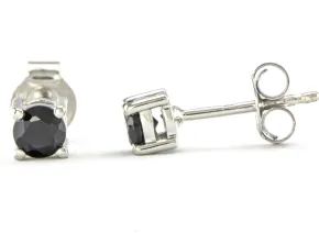 Silberohrringe mit Onyx