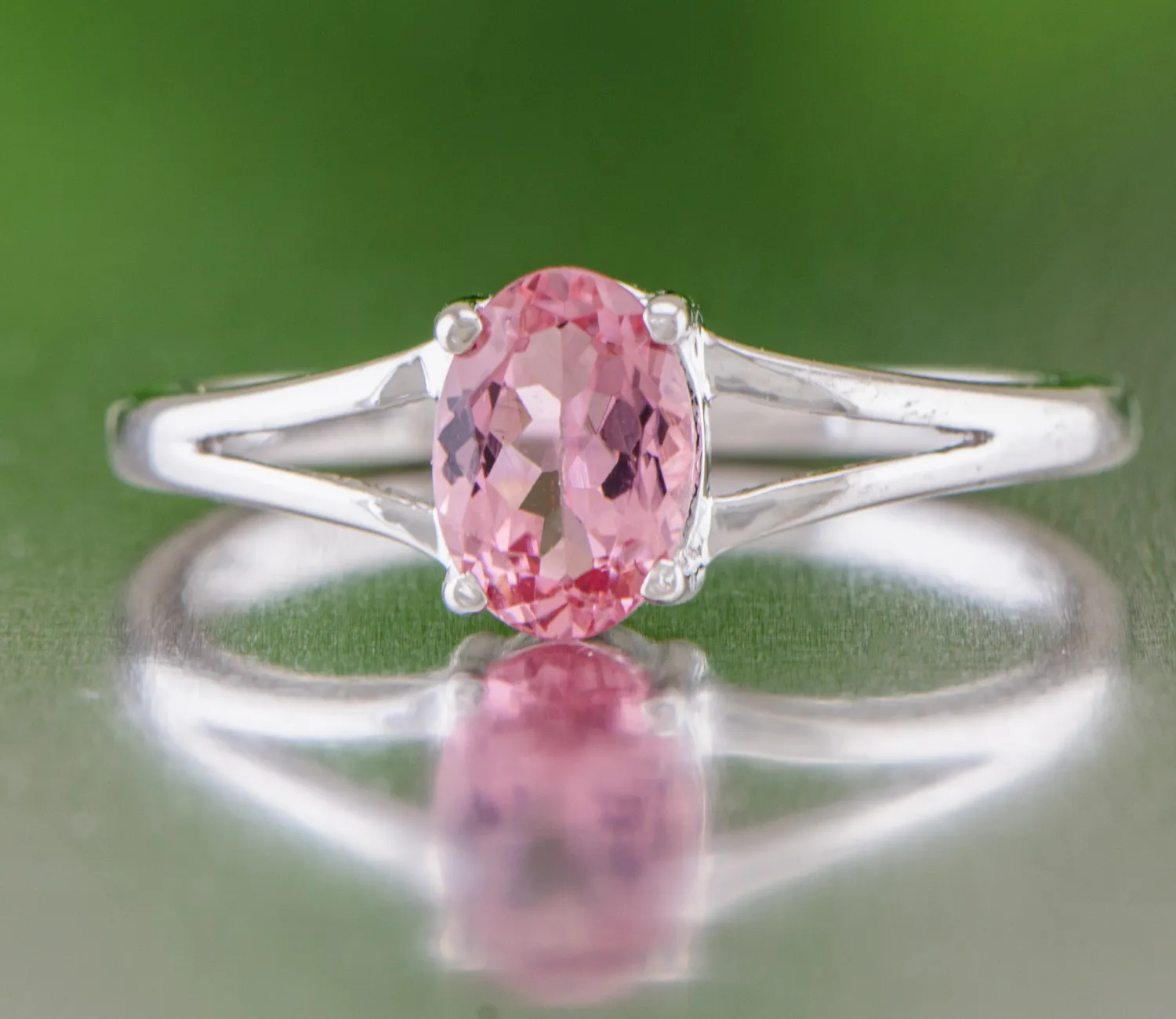 Silberring mit rosa Turmalin