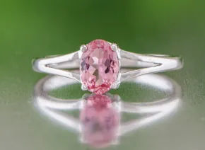 Silberring mit rosa Turmalin