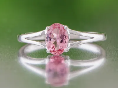 Silberring mit rosa Turmalin