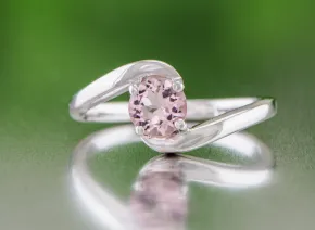 Silberring mit rosa Turmalin