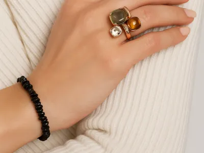 Schwarzer Turmalin Armband
