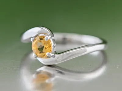 Silberring mit Citrin