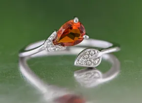 Silberring mit Citrin