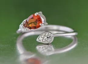 Silberring mit Citrin