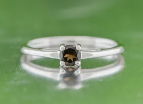 Silberring mit Rauchquarz