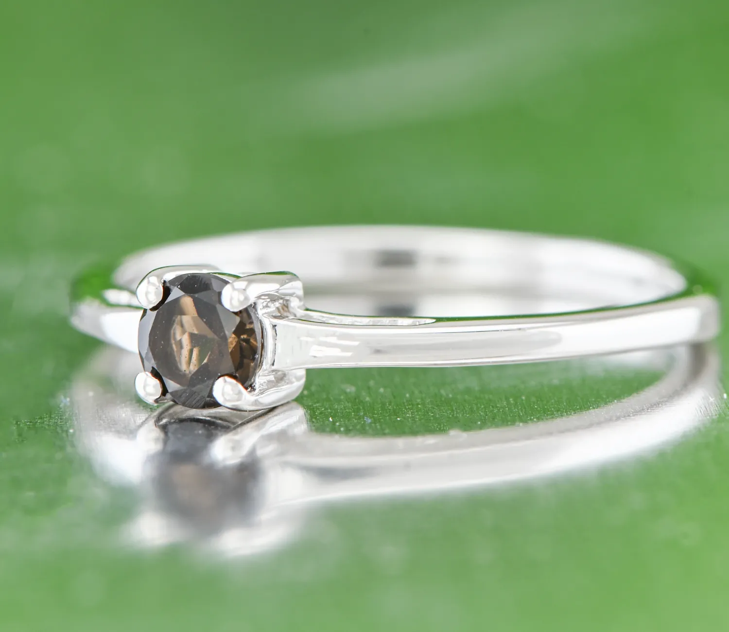 Silberring mit Rauchquarz