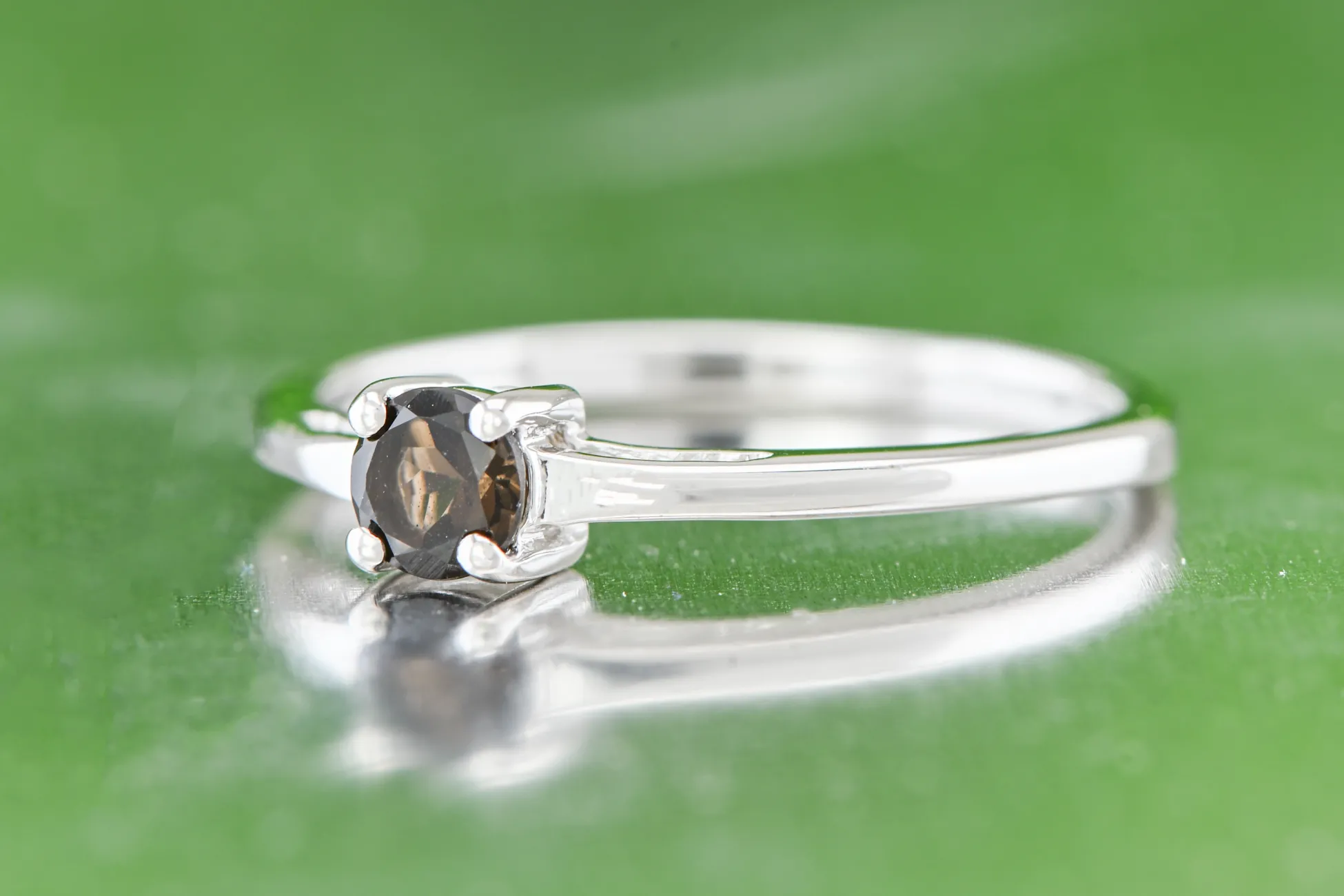 Silberring mit Rauchquarz