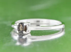 Silberring mit Rauchquarz