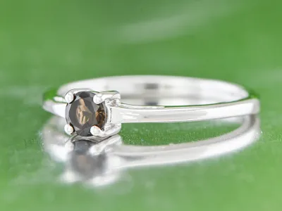 Silberring mit Rauchquarz