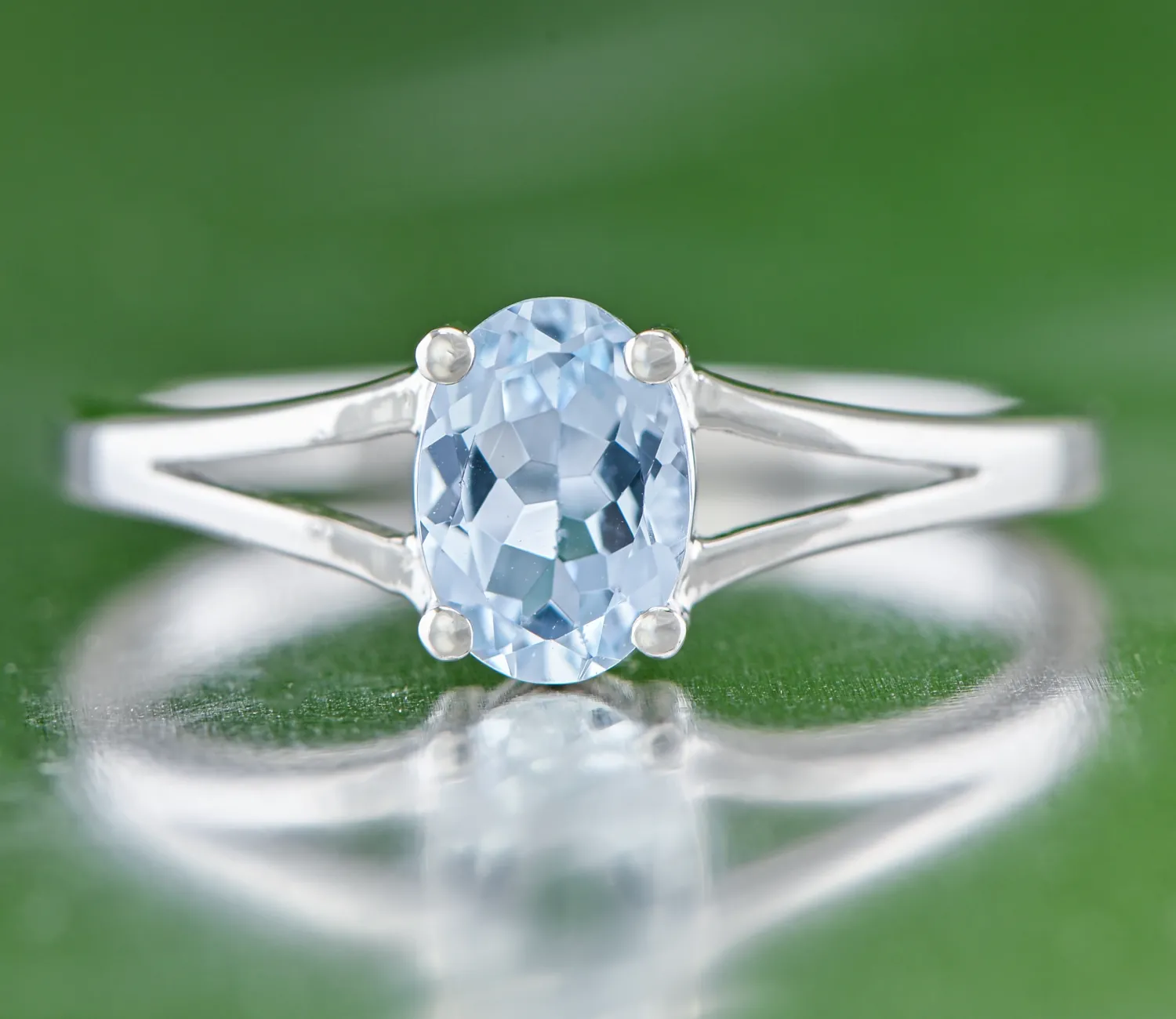 Silberring mit Aquamarin