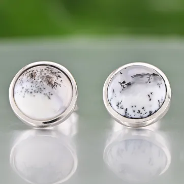 Ohrringe mit Dendritenopal