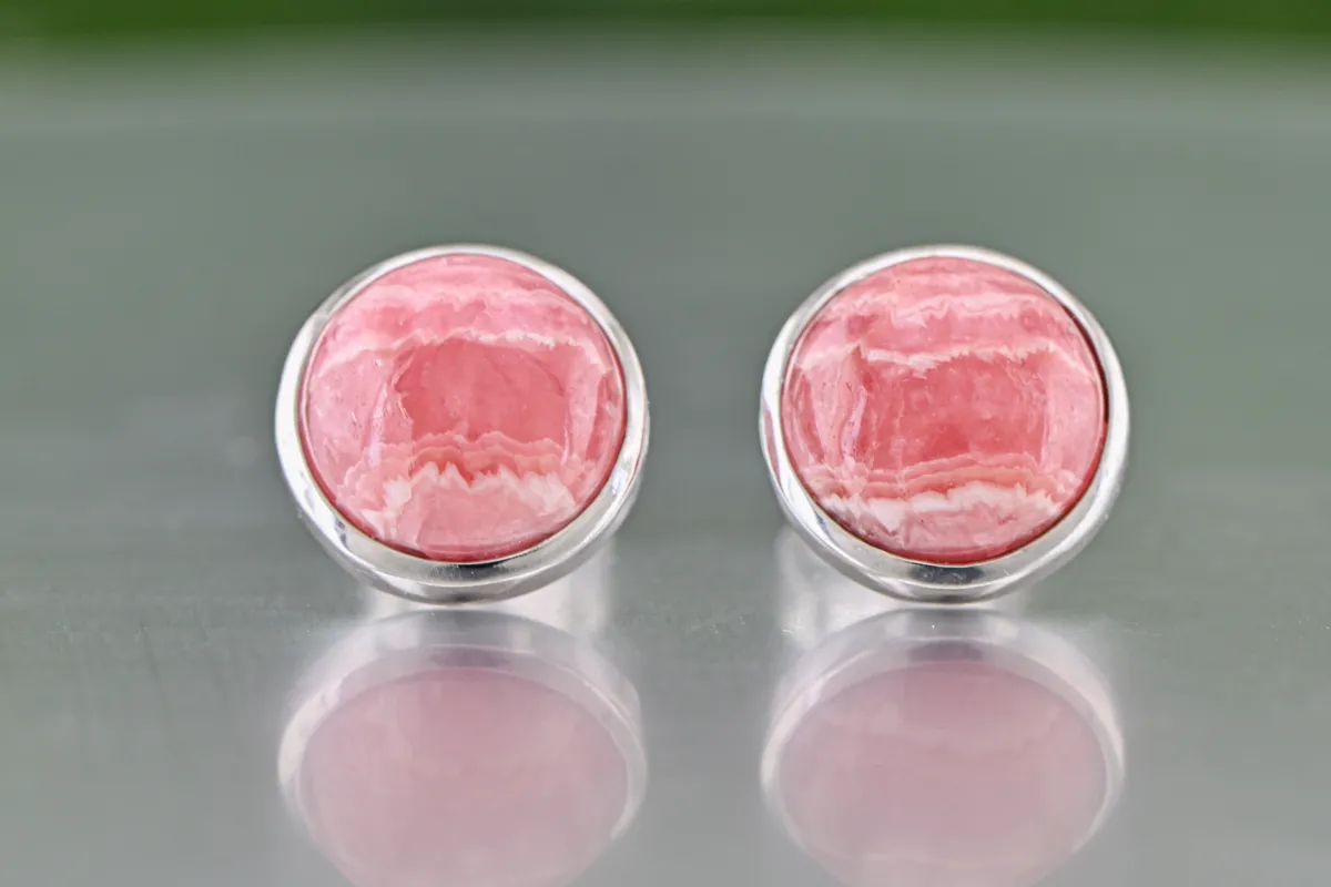 Ohrringe mit Rhodochrosit