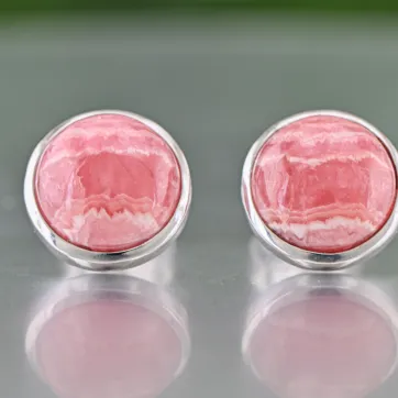 Ohrringe mit Rhodochrosit