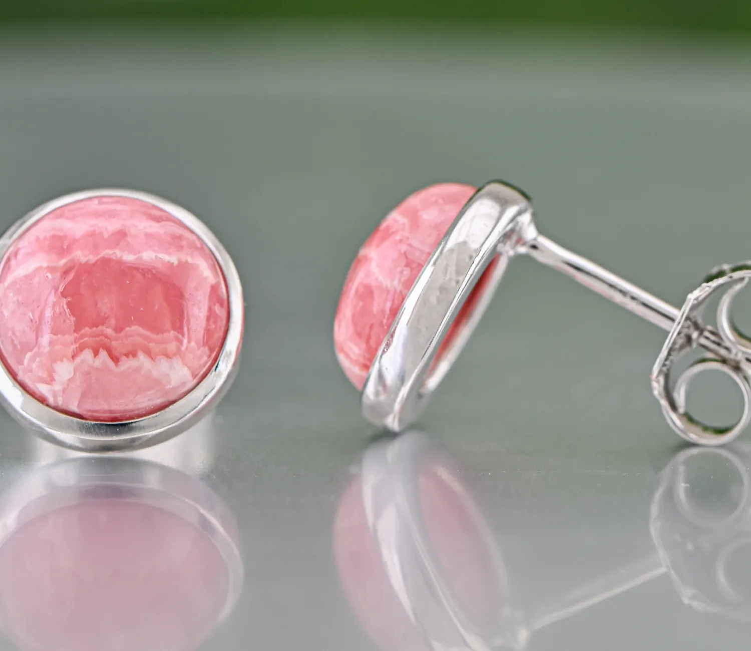 Ohrringe mit Rhodochrosit