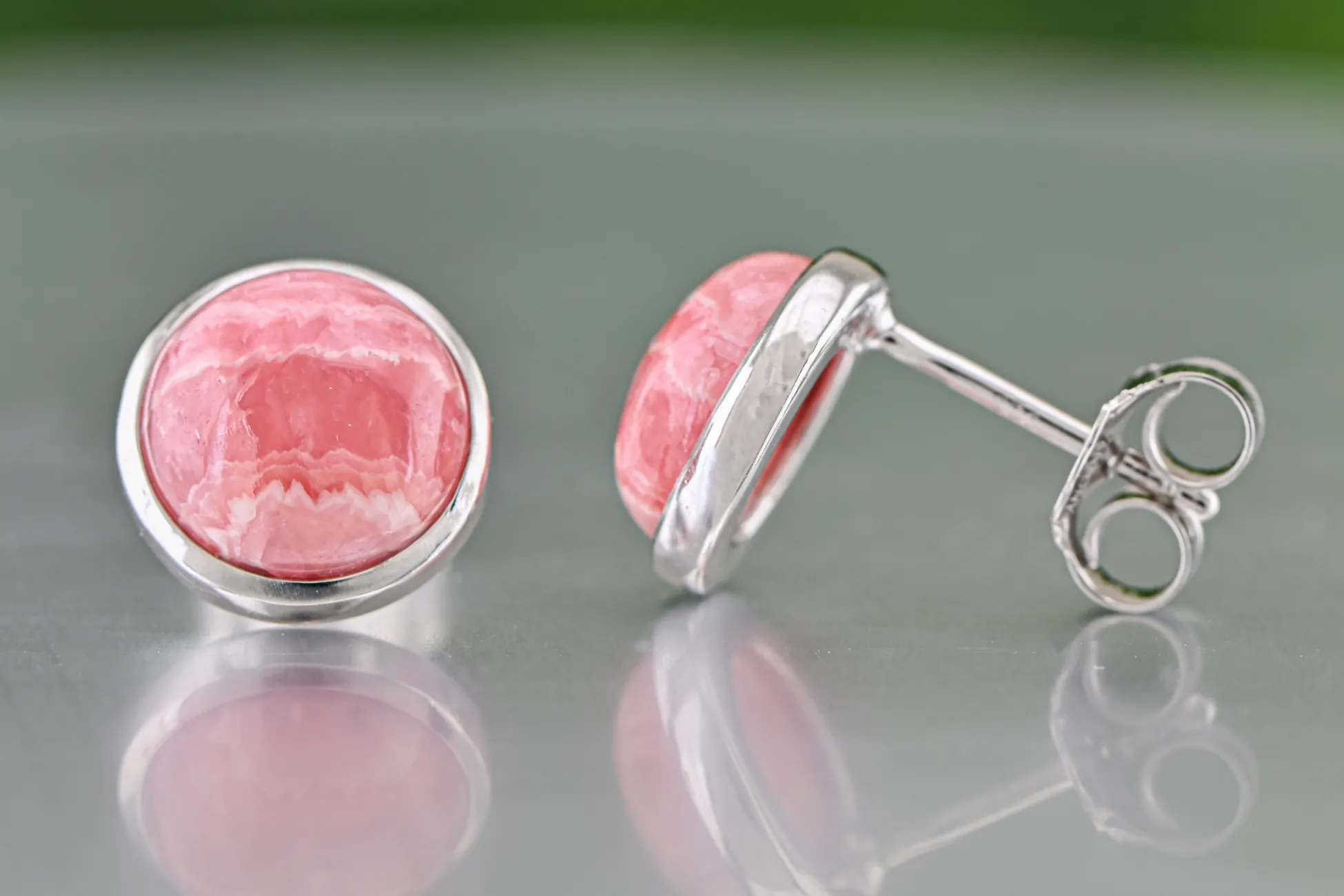 Ohrringe mit Rhodochrosit