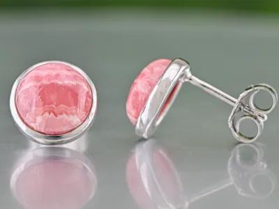 Ohrringe mit Rhodochrosit