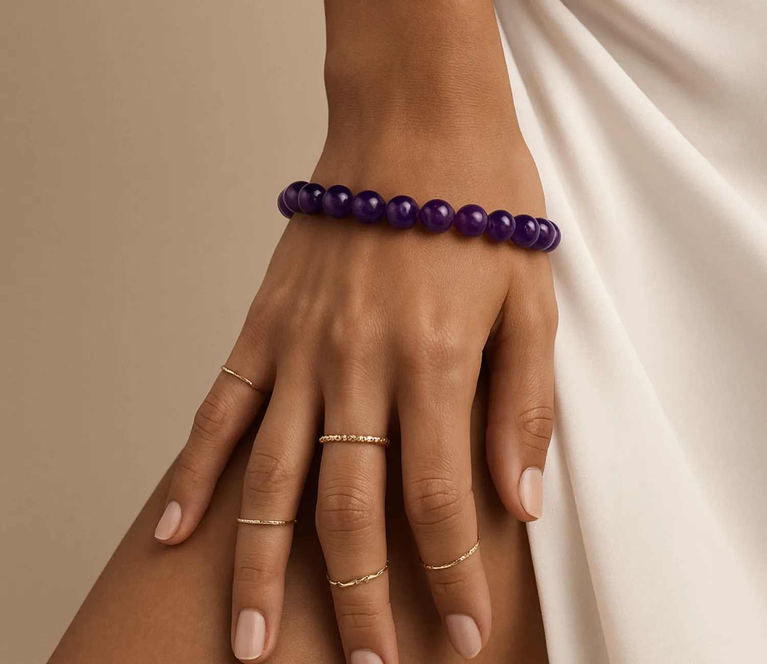 Armband aus Amethyst AA