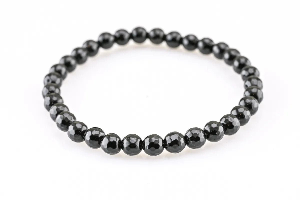 Armband mit schwarzem Obsidian