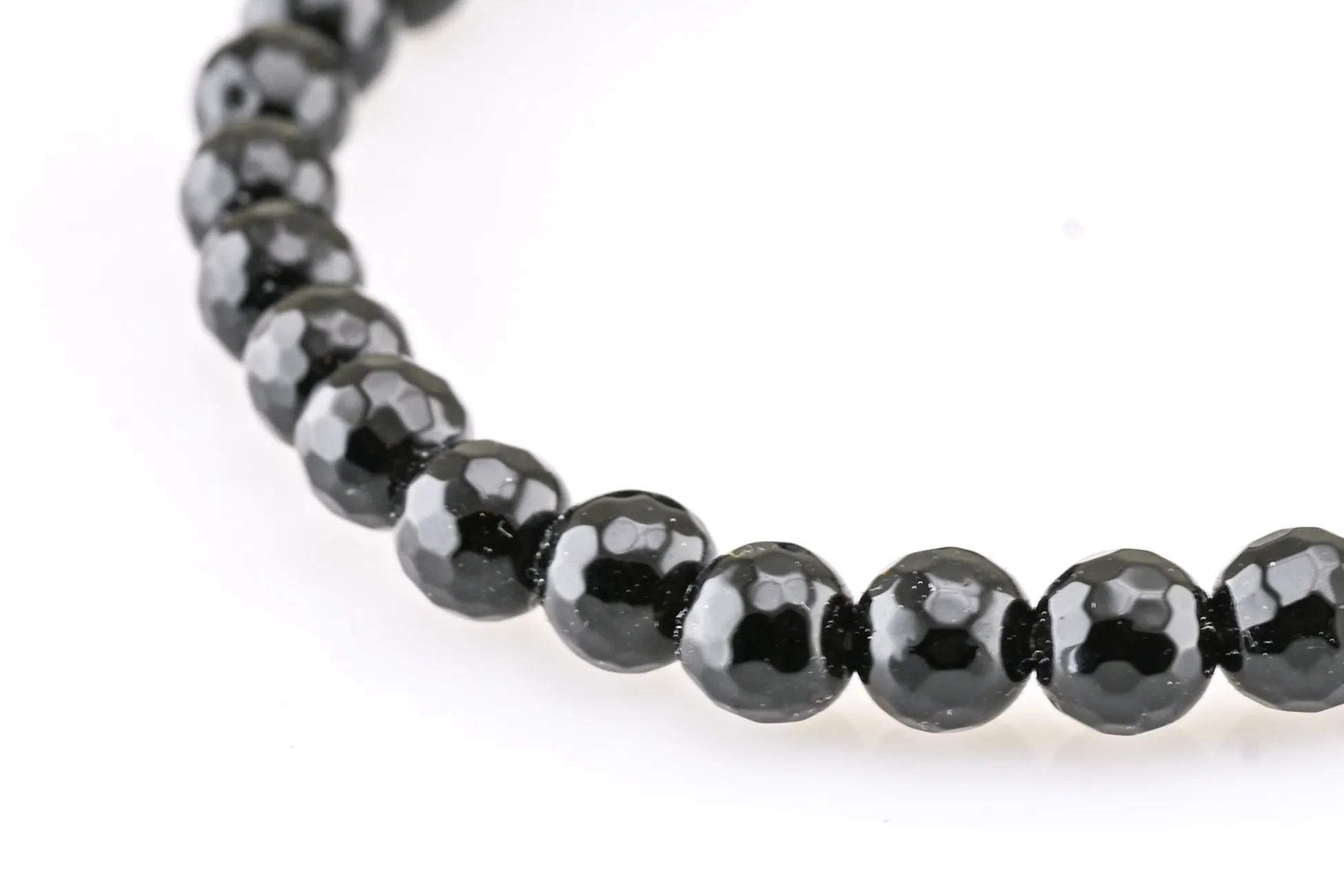Armband mit schwarzem Obsidian