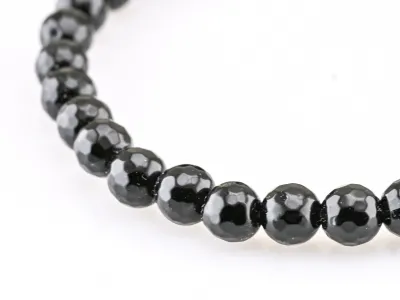 Armband mit schwarzem Obsidian