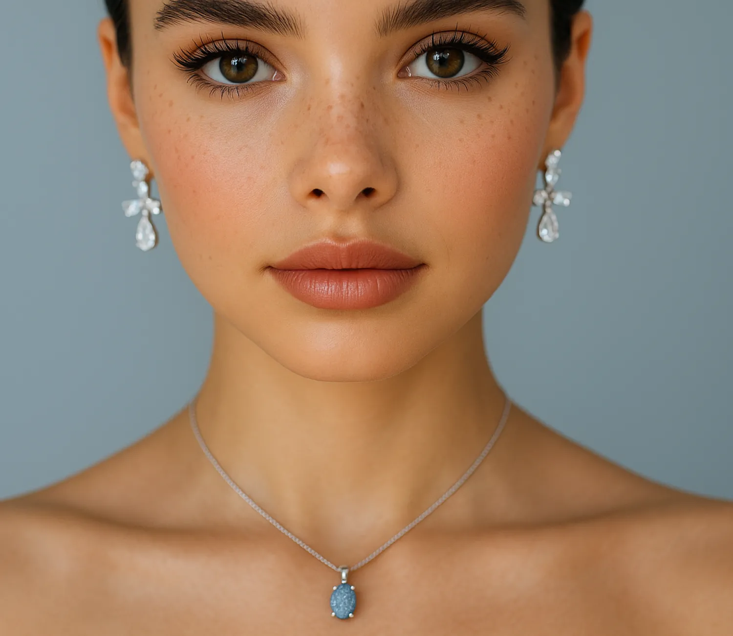 Eleganter Silberanhänger mit Labradorit