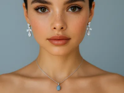 Eleganter Silberanhänger mit Labradorit