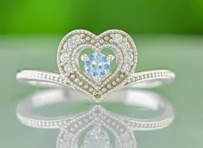 Silberring mit Aquamarin