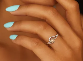 Ring mit Schokoladen-Diamant