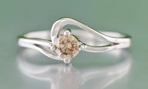 Silber mit Diamanten