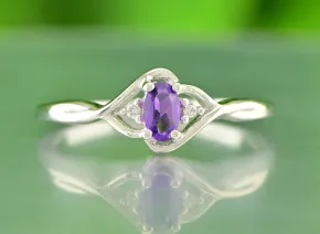 Silberring mit Amethyst